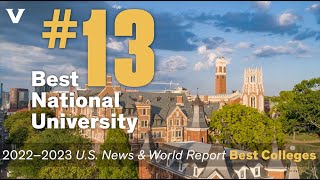 Vanderbilt ranked No 13 in 2023 ‘US News amp World Report’ Best Colleges [upl. by Ettennan174]