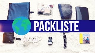 WELTREISE PACKLISTE  Backpacking  Work and travel [upl. by Annoda604]