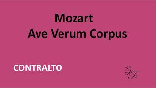 CONTRALTO Ave verum corpus   Wolfgang Amadé Mozart [upl. by Arba]