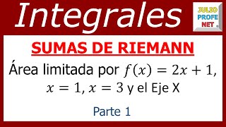 SUMAS DE RIEMANN Parte 1 de 2 [upl. by Neggem698]