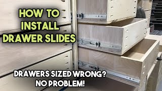 How to Install Drawer Slides [upl. by Ahselat]