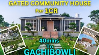 Gated Community  Farm House For Sale in Shankarpally  40minutes From GACHIBOWLI [upl. by Buschi]