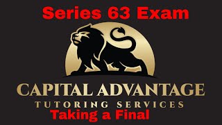 Series 63 Exam Taking a Final BE A SAVAGE [upl. by Naujud]