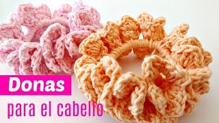 Donas para el cabello tejidas a crochet [upl. by Lune]