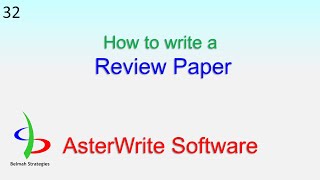 How to Write Review Papers [upl. by Junna]