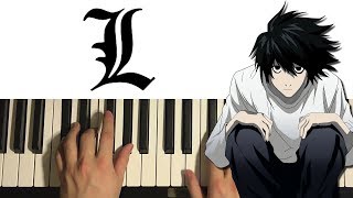 Death Note  Ls Theme Piano Tutorial Lesson [upl. by Peters]