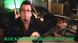 How to play Turn Up The Radio by Autograph  Guitar Lesson by Mike Gross [upl. by Desdamona]