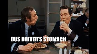 In colour  ON THE BUSES  BUS DRIVERS STOMACH 1969 [upl. by Ahcirt]