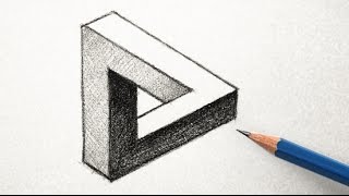 How to Draw an Optical Illusion Triangle the Easy Way [upl. by Anitsirk621]