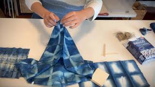 Indigo Shibori Patterning Techniques [upl. by Leventhal962]