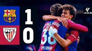 FC BARCELONA 1 vs 0 ATHLETIC CLUB  LALIGA 202324 MD10 [upl. by Serra742]