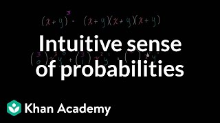 Intuitive connection between binomial expansion and combinatorics  Algebra II  Khan Academy [upl. by Ilamad]