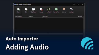 Auto Importer Adding Audio [upl. by Adnohryt]