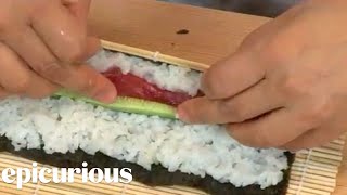 How to Make Japanese Tuna Maki Part 2 [upl. by Airemahs685]