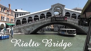 VENICE Rialto Bridge walk on bridge and view from boat [upl. by Ellery]