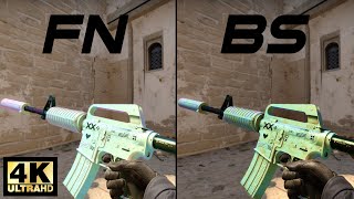 CSGO M4A1S  Printstream  Skin showcase and gameplay all floatswear 4K60FPS [upl. by Eissen274]