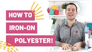 HOW TO IRONON POLYESTER [upl. by Lener]