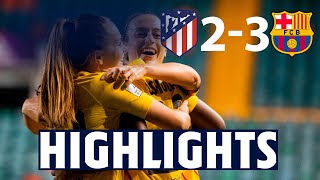 HIGHLIGHTS  Atlético de Madrid 2  FC Barcelona 3  SUPER CUP FINALISTS [upl. by Trebmer]