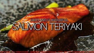 Easy succulent Salmon Teriyaki 照り焼きサーモン）Japanese Izakaya food [upl. by Han]