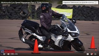 Motorcycle Slow Speed Maneuvering  Low Speed Motorcycle Control  TEAM Arizona Part 3 [upl. by Fitzhugh]