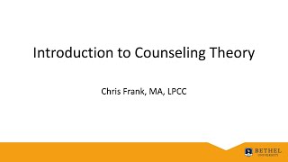 Introduction to Counseling Theory [upl. by Andris768]