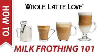 Milk Frothing for Beginners [upl. by Ihcelek]