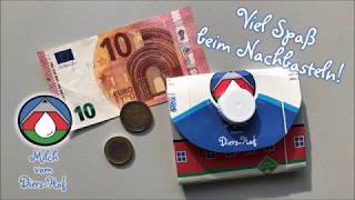 DIY Portemonnaie aus Tetrapack falten  Bastelanleitung [upl. by Lamoureux]