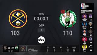 Denver Nuggets  Boston Celtics  NBA on ABC Live Scoreboard [upl. by Eugaet]