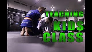 Teaching Kids Class  BJJ  Jiu Jitsu [upl. by Sonitnatsnoc]