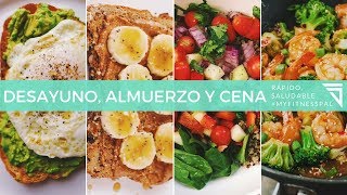 Desayuno Almuerzo amp Cena  Recetas Rapidas y Saludables [upl. by Jamesy439]