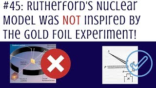 Rutherford Nuclear Model Wasnt Inspired by the Gold Foil Experiment [upl. by Rick]