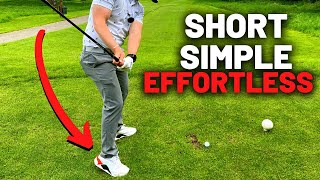 SHORT BACKSWING MOVE AMAZINGLY EASY GOLF SWING FOR SENIORS [upl. by Ummersen496]