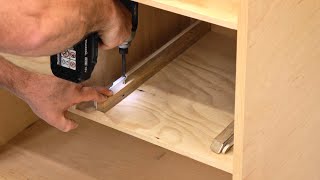 How To UnderMount Drawer Slides  Woodworking [upl. by Ajad250]