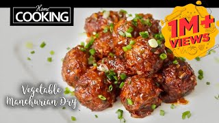 Vegetable Manchurian Dry Recipe  Indo Chinese Starter Recipe [upl. by Shamus128]