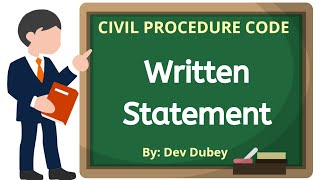 Written Statement in CPC  Civil Procedure Code Dev Dubey [upl. by Nomi550]