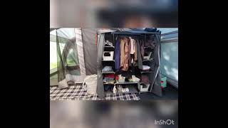 Berghaus Telstar Air 8 tent review set up tour inside amp run through of equipment amp camping hacks [upl. by Boleslaw]