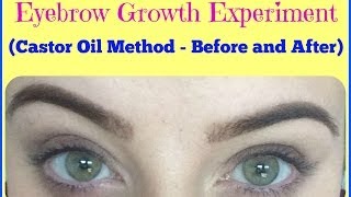 EXPERIMENT Does Castor Oil Make Eyebrows Grow Before and AFTER My Experience [upl. by Seed]