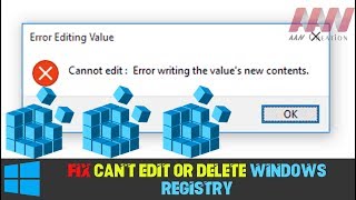 How to Fix Can’t Edit or Delete Windows Registry [upl. by Eidnac]