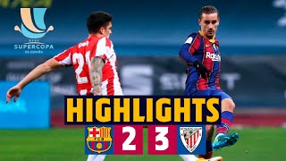 HIGHLIGHTS  Barça 23 Athletic Club  Spanish Super Cup Final [upl. by Bernice328]