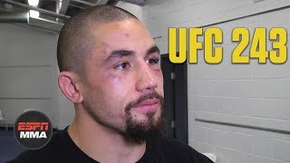 Robert Whittaker reacts to loss vs Israel Adesanya  UFC 243  ESPN MMA [upl. by Nylecaj]