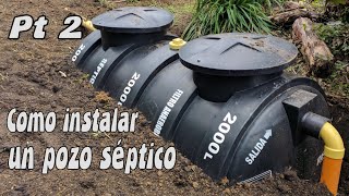 Como instalar un pozo séptico Pt 2 WISVILL [upl. by Nilrem966]