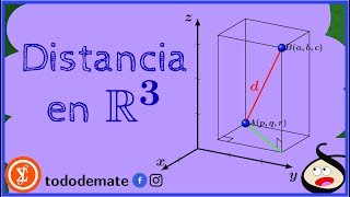 📏 DISTANCIA entre DOS PUNTOS en el espacio tridimensional [upl. by Vins]