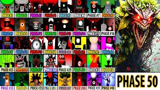 Incredibox Sprunki Mix All Phases Phase 10 VS Phase 20 VS Phase 30 VS Phase 40 VS Phase 50 [upl. by Enoyrt885]