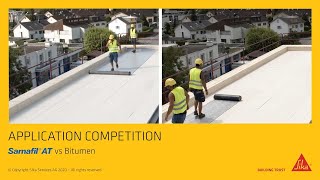 Sarnafil® ATBitumen  Application competition [upl. by Warga967]