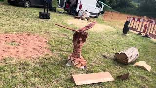 A fabulous range of wooden sculpture at Caerleon festival 2024 [upl. by Wilhelm]