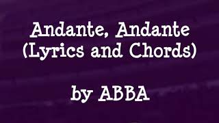 Andante Andante by ABBA  Lyrics and Chords [upl. by Akeihsat]