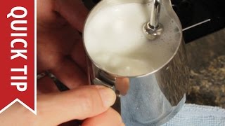 How to AutoFroth Milk for Lattes [upl. by Aineg]