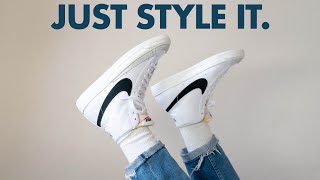 How To Style Nike Blazer Mid 77 Sneakers [upl. by Balthazar65]