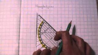 Wiskunde loodlijnen in een driehoek tekenen [upl. by Handler399]