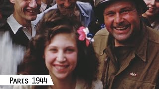 Paris  Liberation in August 1944 in color and HD [upl. by Garrek326]